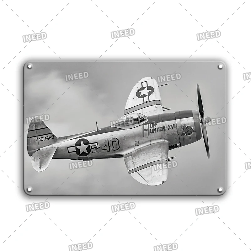 Military Weapon Tin Poster Vintage Gun Metal Sign Man Cave Room Decor Plaque Personalized Metal Poster Stickers Home Wall Decor