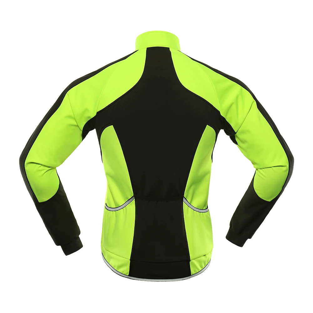 2019 Men Winter Thermal Softshell Cycling Jacket Windproof Waterproof Bike Jacket MTB Coat Bicycle Clothing Reflective BG011