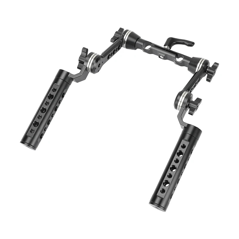Camvate Queijo Alumínio Handgrip Rig com Fortalecimento Arri Rosette Magic Arm & 15 mm Dual Rod Braçadeira para Dslr Shoulder Mount Rig - Image 5