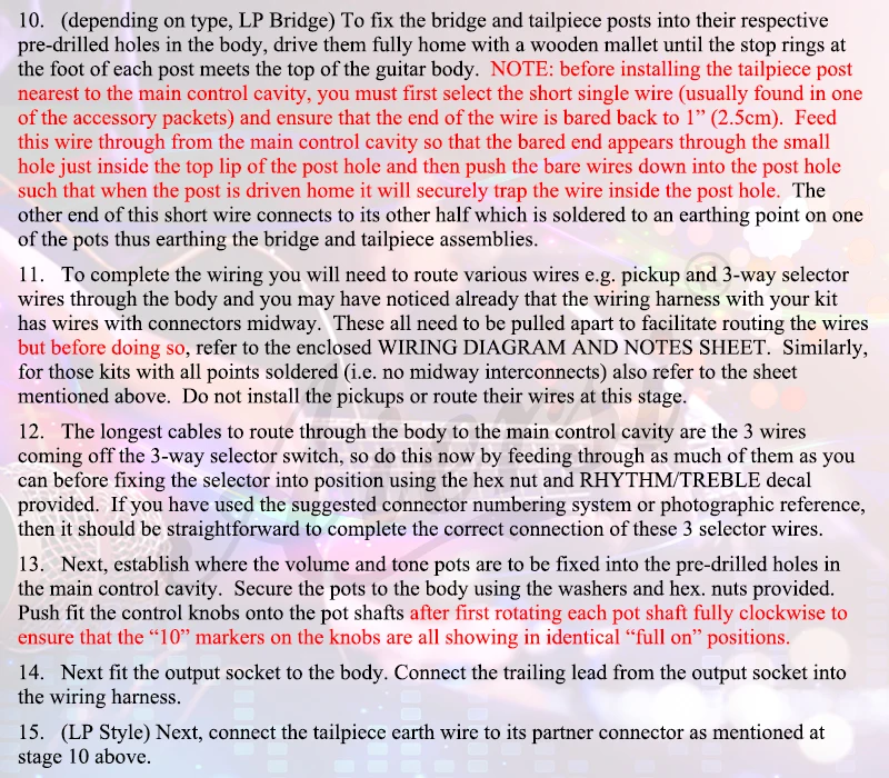 PRS电吉他套装说明书3