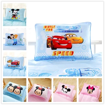 

1PC 35*45cm Mickey and Minnie Mouse Winnie the pooh Pillow for kids Cartoon 100% cotoon Soft Pillow McQueen Car Cushion Gift