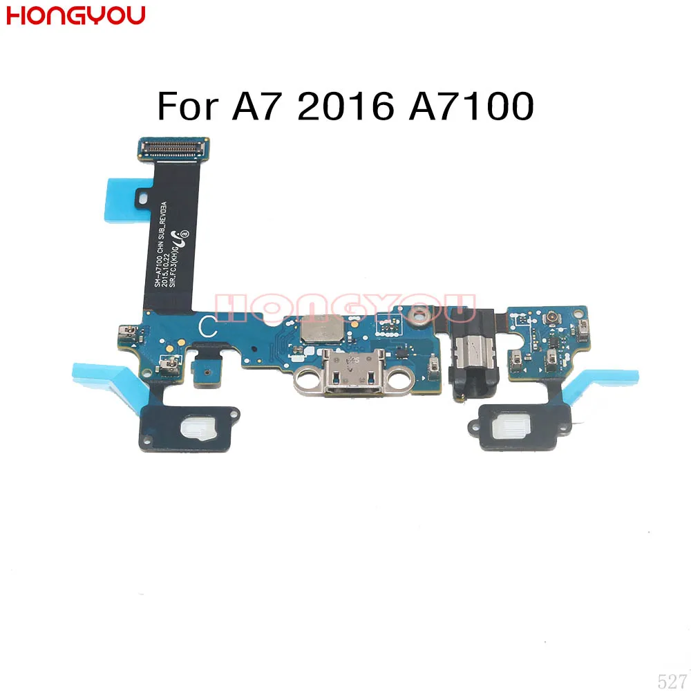 USB коннектор для зарядки док станции разъем штекер гибкий кабель Samsung Galaxy A7 2016 A7100