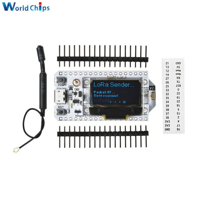 868 МГц-915 МГц SX1276 ESP32 LoRa 0,96 дюймовый синий OLED дисплей Bluetooth wifi Lora комплект 32 модуля IOT макетная плата для Arduino