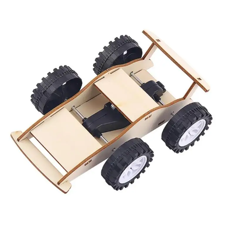 Дети инерционный автомобиль игрушки Набор DIY образовательная Физика Наука собрать ремесло