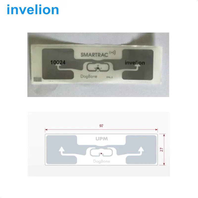 

marathon run timing race chip low cost 1-15meters uhf rfid tag long range smartrac dogbone wet inlay with impinj monza R6 chip