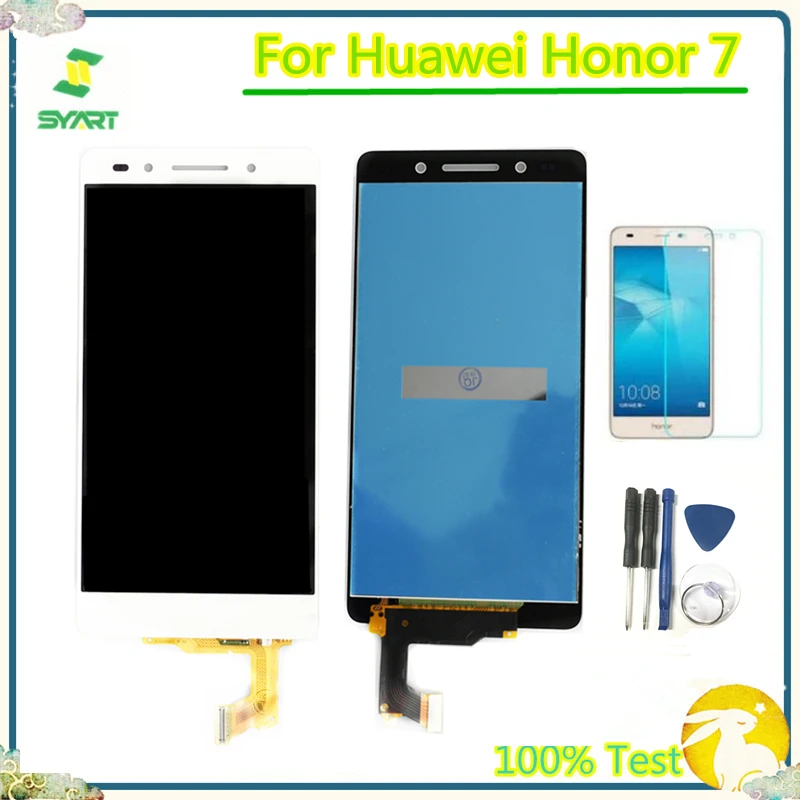 5 2 '𧄀% протестированный ЖК-дисплей для Honor7 ЖК сенсорный экран дигитайзер