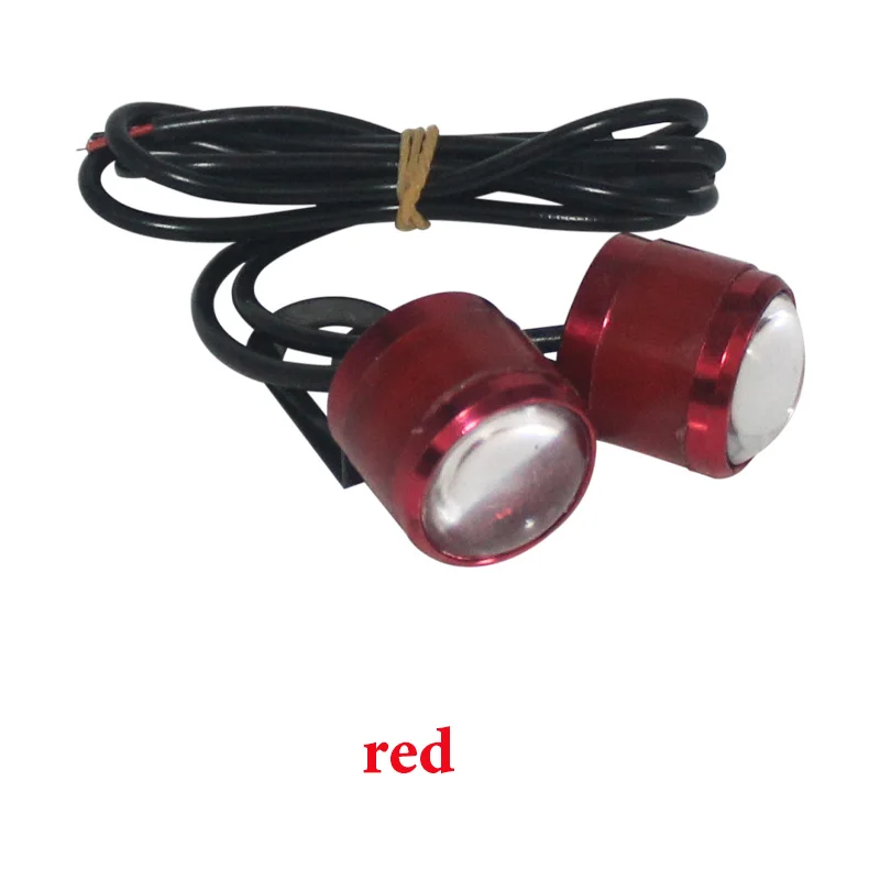 2 шт./лот Авто орлиный глаз стробоскоп вспышка мотоцикл 5630 3SMD DRL Автомобиль DIY стоп-сигнал дневные ходовые огни резерв лампа DC12V - Цвет: Красный