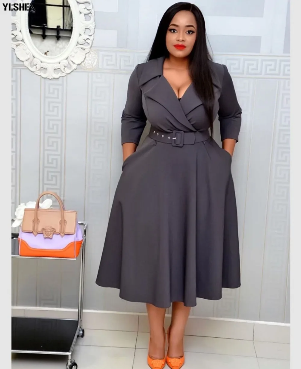 African Dresses for Women Dashiki Long Sleeve Ladies African Clothes Bazin Riche Ankara Africa Dress New Fashion Robe Africaine 08