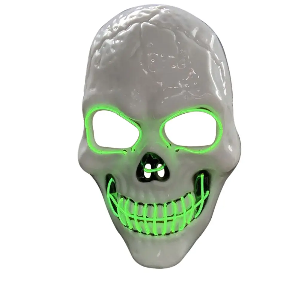 

Cold Light Led Street Dance Mask Christmas El Glowing Dance Hand Painted Street Dance Werewolf Mask for Holiday Party Cosplay