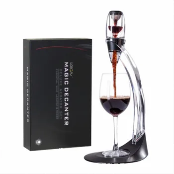 

Fast Red Wine Decanter Set Acrylic creative wine set With Filter Stand Holder Vodka Quick Air Aerator Wine Foamer Wine Dispenser