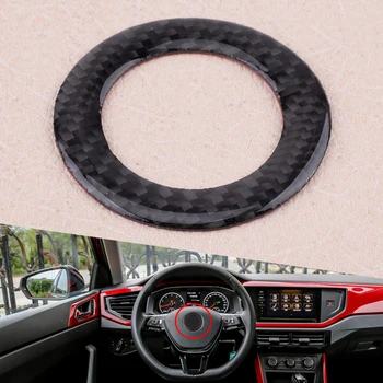 

Steering Wheel Logo Emblem Ring Frame Cover Trim Fit For VW Polo Tiguan Passat B6 B7 Golf 6 7 Jetta 5 6