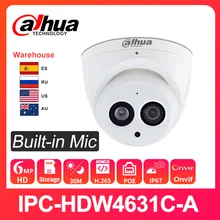 Dahua 6MP aparat IP HD IPC-HDW4631C-A kamera internetowa nadzór noktowizor IR 30M H.265 PoE wbudowany mikrofon wymień IPC-HDW4433C-A