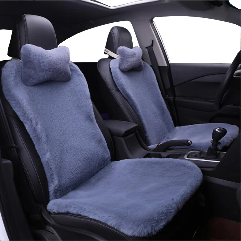 

AUTOYOUTH Soft Plush Car Seat Cover Warm Auto Front Back Backrest Seat Cushion Pad Car Winter Interior Protector 1 piece