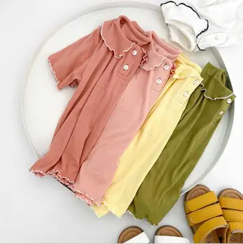 

2020 new girls t-shirt summer cotton fashion girls top 1-6 t HV636