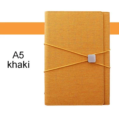 khaki A5 планировщик, блокнот, 6 колец, школьные канцелярские принадлежности, дневник, органайзер, заправка, журнал, программа руководителя, Многофункциональный офис - Цвет: khaki