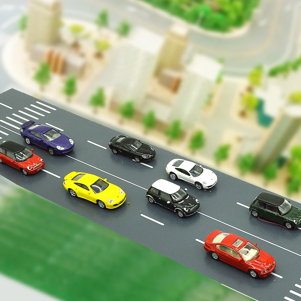 5 шт. 1/75 масштабная модель, светодиодный автомобиль, игрушки, миниатюрные цветные перевозки для diorama architecture street road scene making