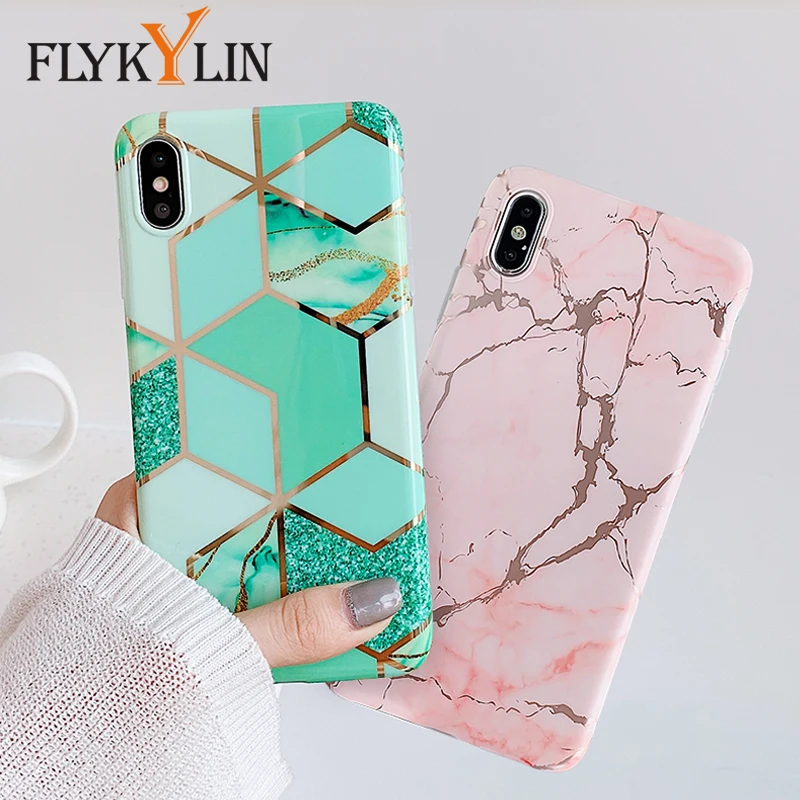FLYKYLIN мраморный чехол для huawei P20 Lite задняя крышка на Pro оболочка кожа розовый арт