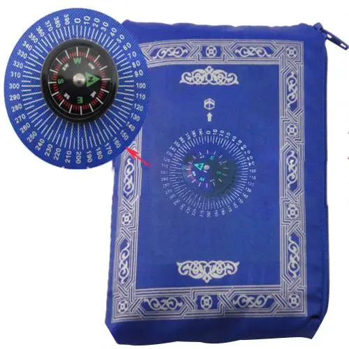 Royal Blue 60*100 мусульманский молитвенный коврик с компасом, ковры для спальни, гостиной, Противоскользящие коврики, ковер, ковер, напольные ковры - Цвет: Royal Blue