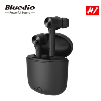 

Original Bluedio Hi TWS Wireless Bluetooth Earphone 5.0 HiFi Stereo Sports Earduds Headset With Charging Box For iOS Android