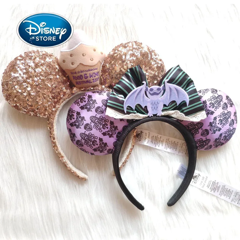 Аксессуары для волос летучая мышь Disney ободок с блестками и ушками Минни