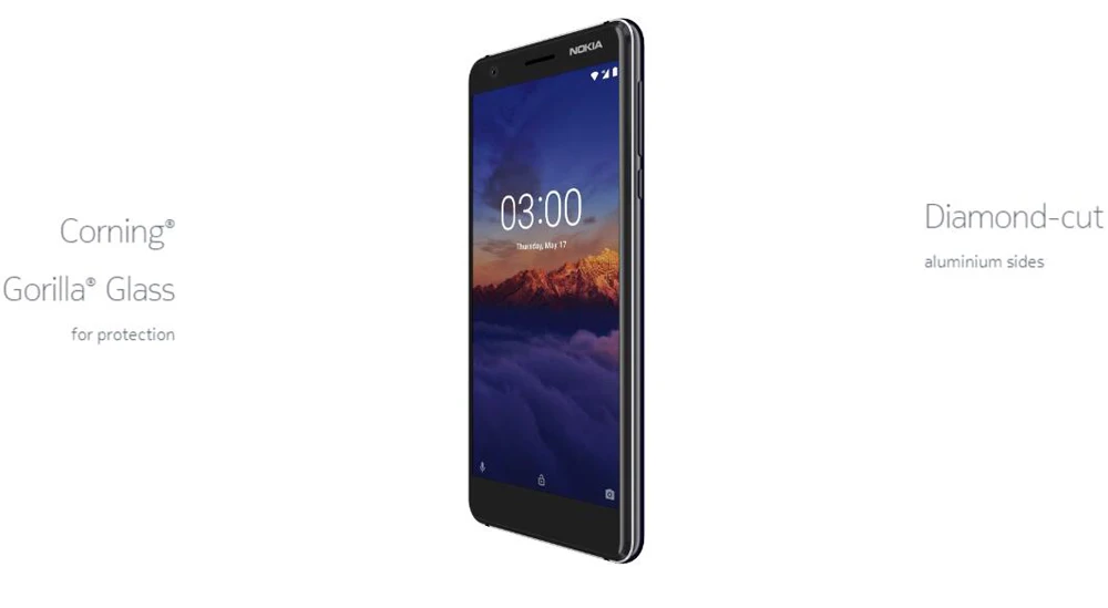 Мобильный телефон Nokia 3,1 Android ONE 3 ГБ 32 ГБ 4G FDD LTE 5," 18:9 HD+ MT6750 Восьмиядерный 8 Мп+ 13 МП OTA 2990 мАч