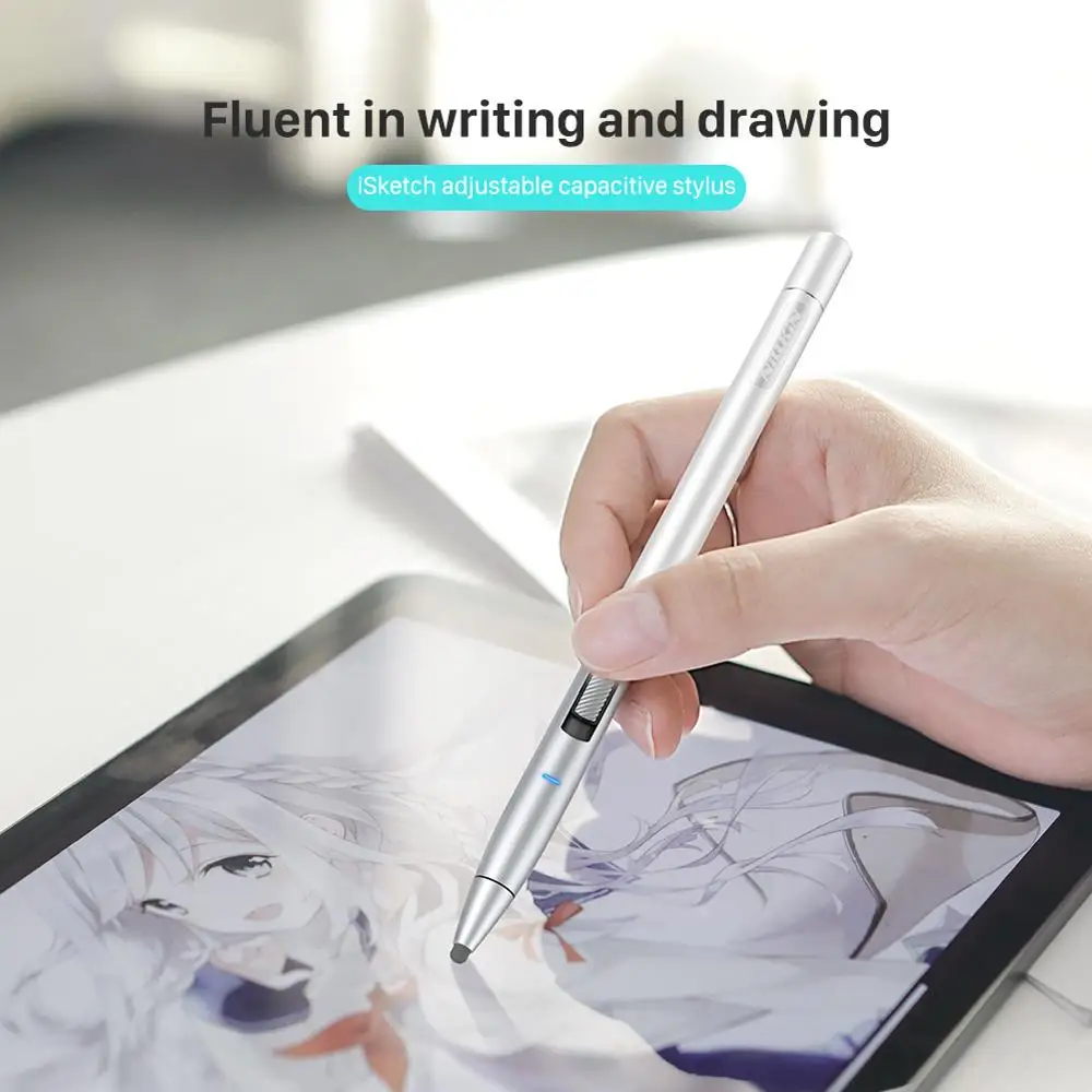 

Nillkin touch screen pen home office active for iPad iphone capacitive pen one button control universal fine tip tablet