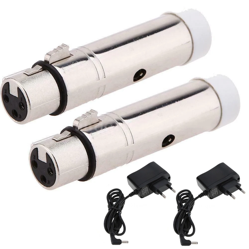 2 шт DMX512 прочный театральный приемник комплект перезаряжаемый беспроводной приемопередатчик из нержавеющей стали многоцелевой эффект освещения