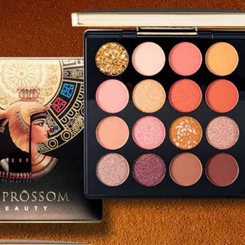 

Egypt 16 Colors Eye Shadow Shimmer Matte Glitter Colors Eyeshadow Makeup Palette Highly Pigmented Creamy Eyeshadow