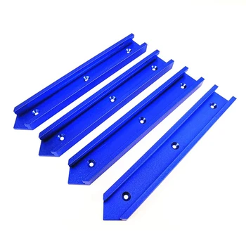 

4Pc Woodworking Chute T Slot Cross Connector Guide Rail Electric Circular Saw Flip Table Table Saw Table Track Intersection Part