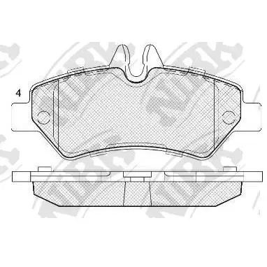 Колодки тормозные MERCEDES SPRINTER 209-524 06-/VW CRAFTER 30-35