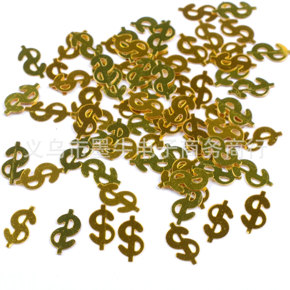 American Dollars Symbol Confetti Import Million Christmas Confetti Carnival Party Office Ornaments Decoration Hot Selling