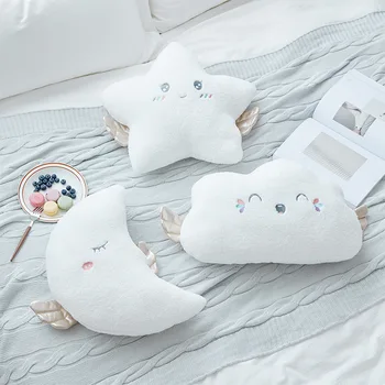 

2020 New Cloud Shape Pillow Plush Toy Nordic Pentacle Star Sofa Cushion Soft Stuffed Toys For Children Baby Kids Girls Gift LKL