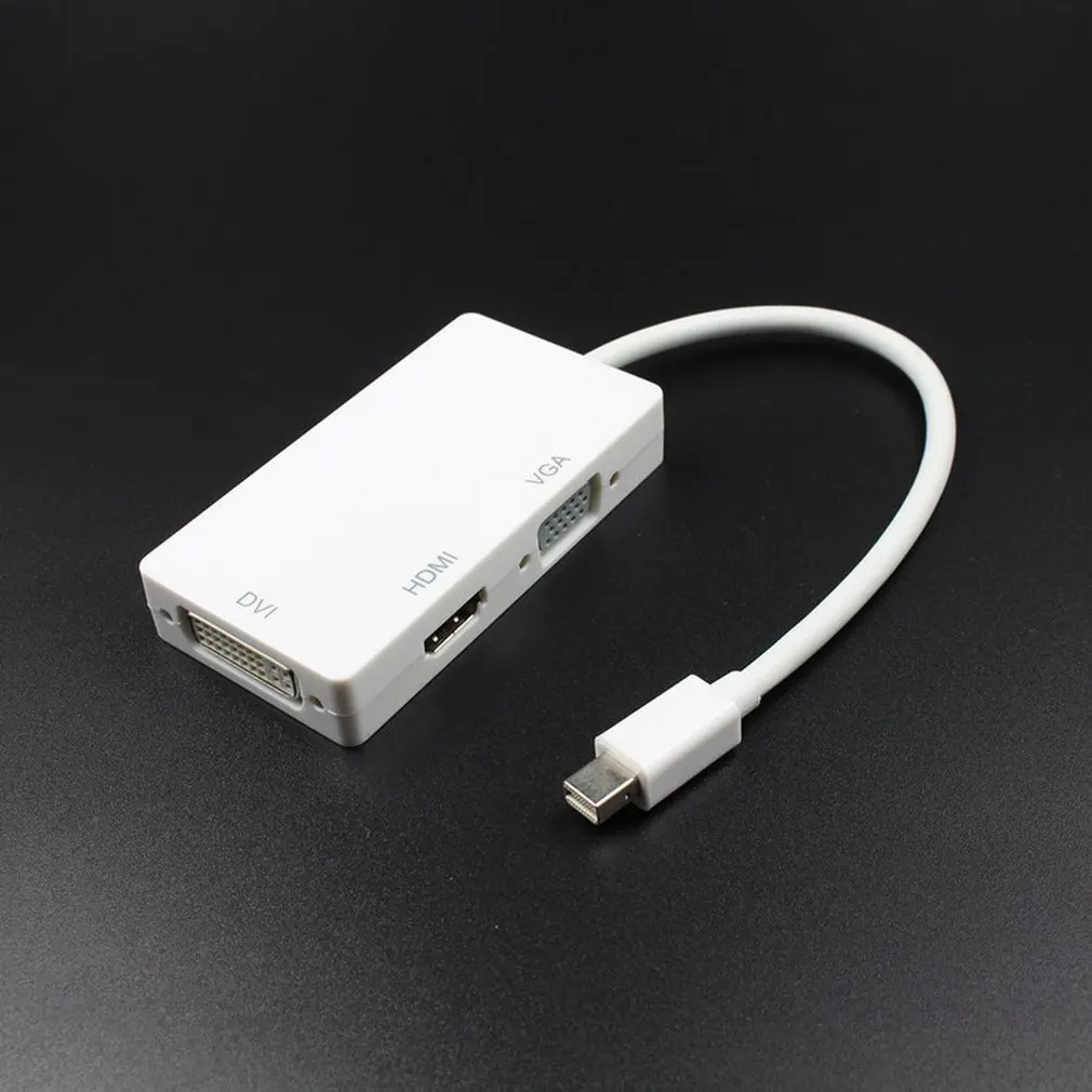 Mini Dp Displaypor Thunderbolt Mini Displayport Dp To Vga+ Hdmi+ Dvi 4K Dvi Vga кабель адаптера Dp Для Apple