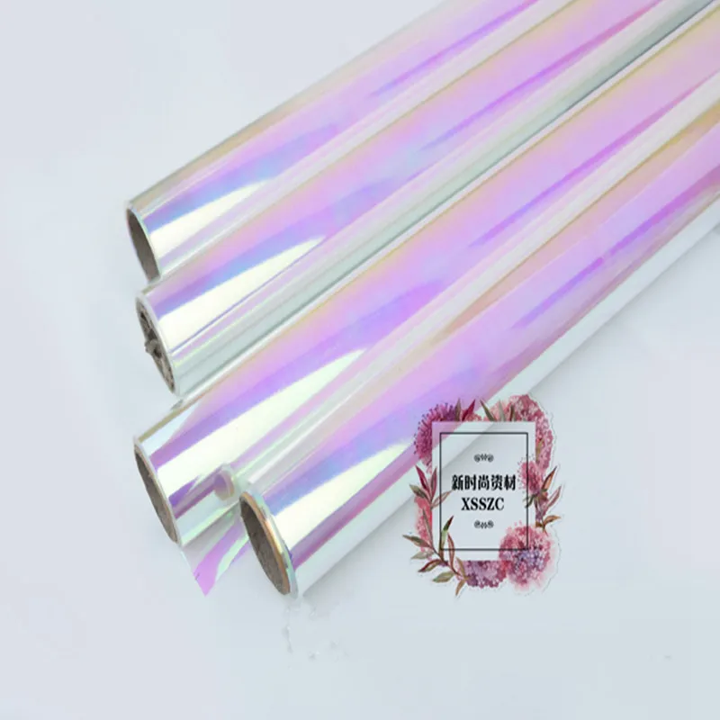 

10 yards 50cm rainbow color film ultra-thin transparent color film color packaging material florist wrapping paper
