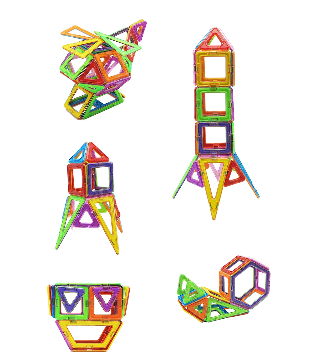 32 шт. магнитные Конструкторы большого размера 3D Модели Строительные блоки Развивающие игрушки для детей MAGBROTHER