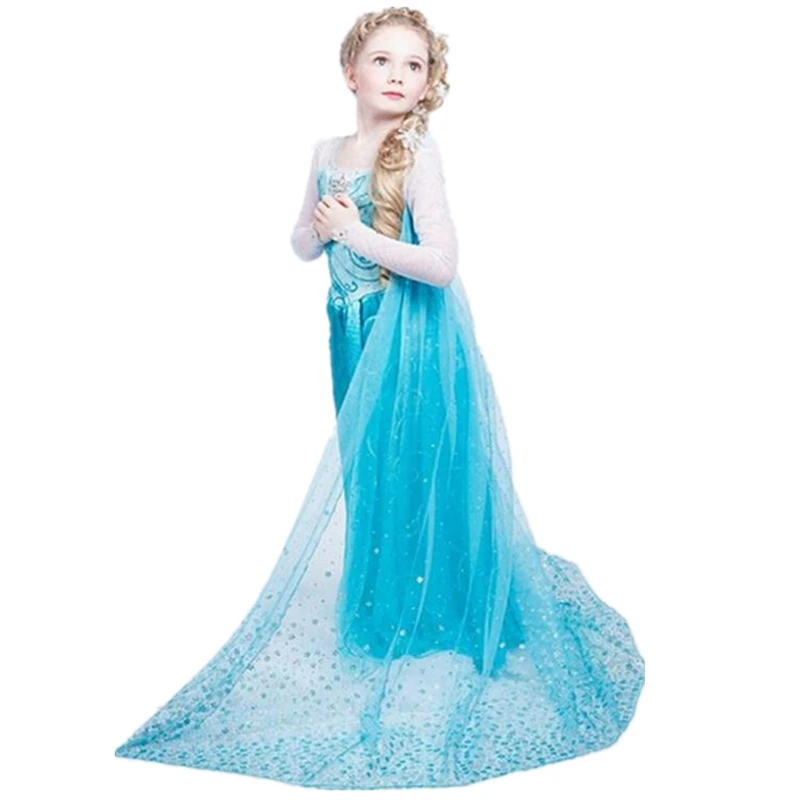 Only Dress 21 Фантазийное маскарадное платье для девочек; платье принцессы Анны, Эльзы; вечерние платья для костюмированной вечеринки на Хэллоуин; платье Рапунцель, Софии, Авроры - Цвет: Only Dress 21