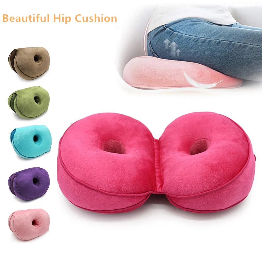 

Multifunctional Dual Comfort Seat Cushion Memory Foam of Hip Lift Seat Cushion Butt Latex Seat Cushion for Car,Home,Office