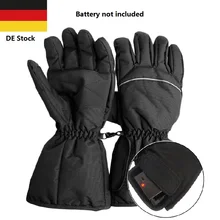 Водонепроницаемые перчатки с подогревом на батарейках для мотоцикла, охоты, зимы