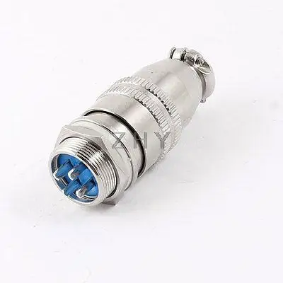 

AC 250V 5A 4 Pin Terminal Aviation Plugs Connectors Joint for 16mm Panel Hole