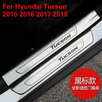 

High-quality stainless steel Plate Door Sill Welcome Pedal Car Styling Accessories For Hyundai Tucson 2015 2016 2017 2018