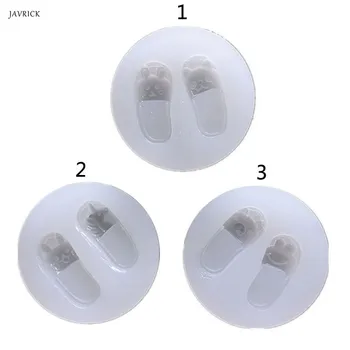 

Cartoon Slippers Silicone Resin Mold Soap Wax Candle Mold Jewelry Making Tools