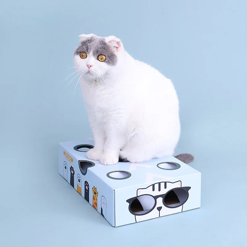 

Cats Puzzle Cats Self Hi Toys Interactive Pet Toy Cat Bell Toywith Bell Thickened Corrugated Cardboard Production