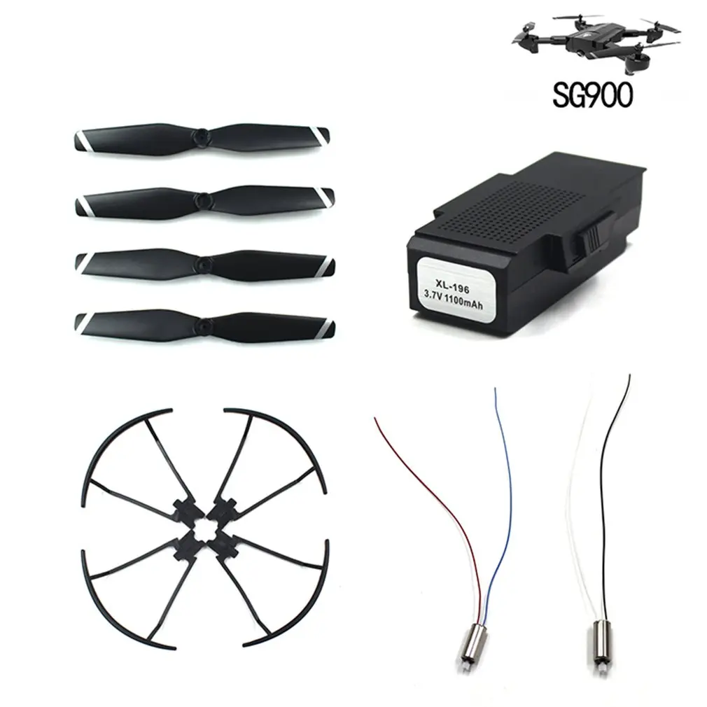 

Wind Blade/Paddle+Protection Ring/Guard Circle+3.7v Motor+3.7V 1100mA Battery For Sg900 Quadcopter Accessories