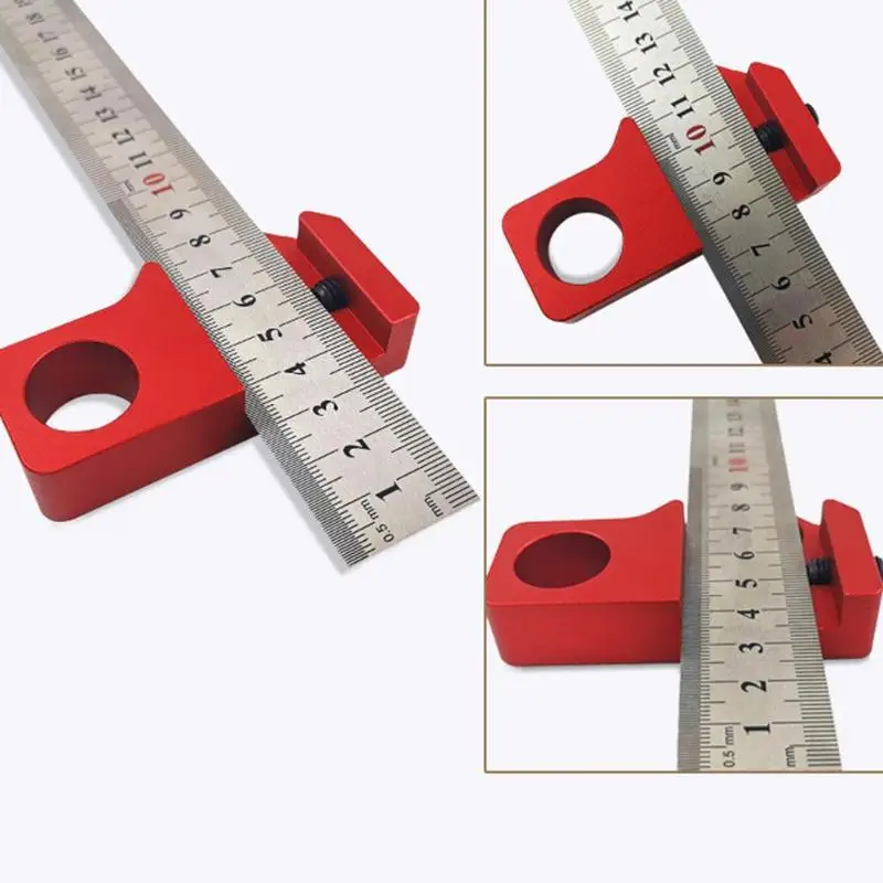 DIY Gauge 45/90 Degree Right Angle Ruler Measuring Tool Woodworking Scriber