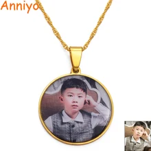 Custom Made Photo Medallions Pendant Necklaces for Women Girls Personalized pictures Jewelry Customize Gifts #134621