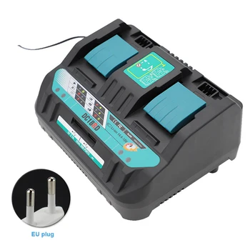 

DC18RD Universal Home Dual USB Travel Battery Charger Electronics Replacement Parts 14.4V 18V Office Professional Fast Speed