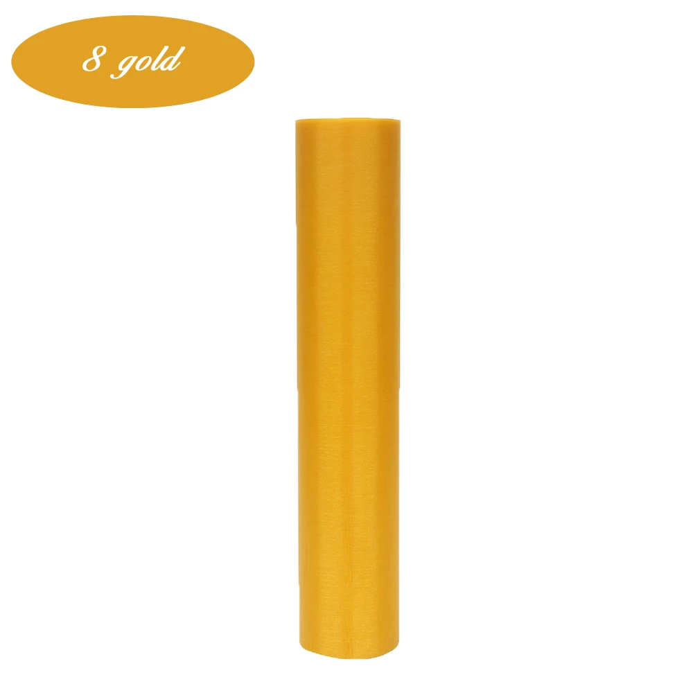 26M*29CM Organza Roll for DIY Wedding Flowers Chair Cover Crystal Organza Tulle Roll Fabric for Christmas Event Party Decoration - Цвет: 8