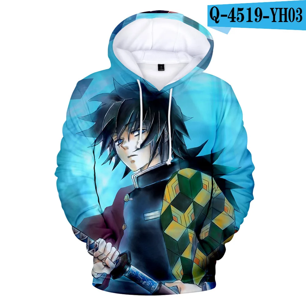 Толстовки с капюшоном в стиле аниме «Demon Slayer Kamado Tanjirou» 3d косплей костюм мужской свитшот для мальчиков Модный Пиджак Xxs 4xl Осенние Топы с длинными рукавами - Цвет: I