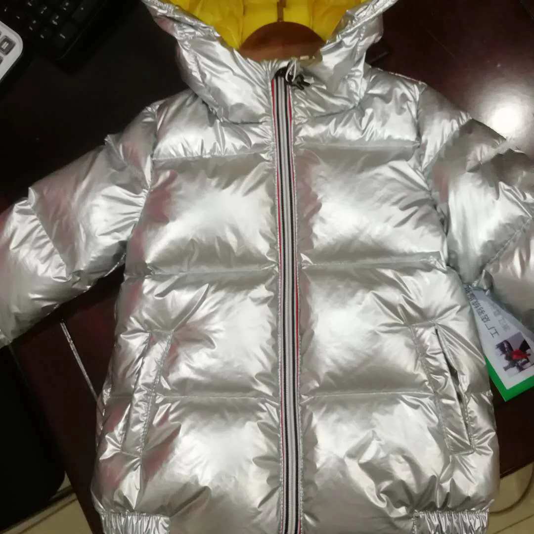 Down Jacket Children's Winter New Boys and Girls Thicker and Warmer Short Hooded Casual Coats