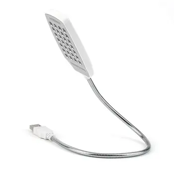 

1pc Bright 28 LED USB Mini Light Flexible Computer Lamp Laptop PC Desk Reading USB LED Lamp Pink/Blue/White lampe usb